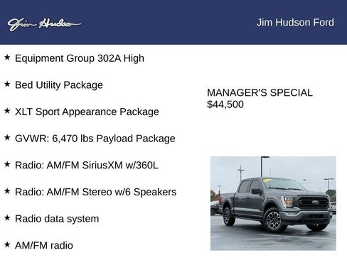 Certified 2023 Ford F150 XLT w/ Equipment Group 302A High image 12