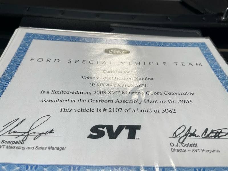Used 2003 Ford Mustang Cobra RWD image 66