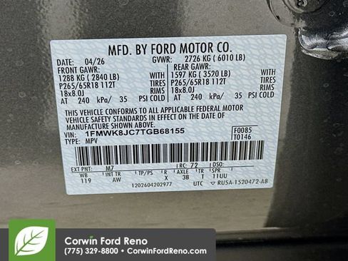 New 2026 Ford Explorer Tremor w/ Tremor Ultimate Package AWD/4WD image 37