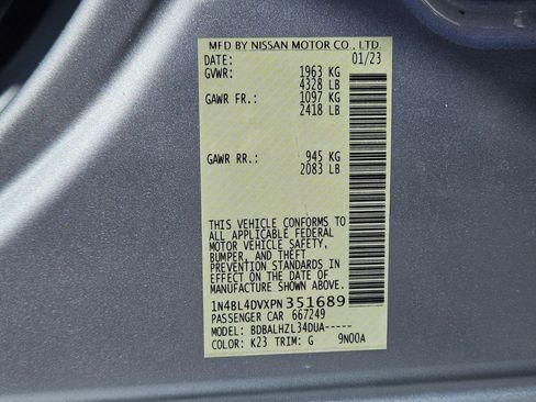Used 2023 Nissan Altima 2.5 SV FWD image 33