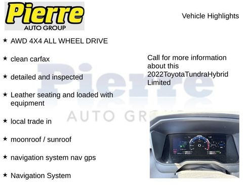 Used 2022 Toyota Tundra Limited w/ TRD Off-Road Package AWD/4WD image 7