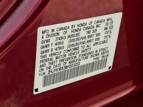 Used 2006 Honda Ridgeline RTL image 27