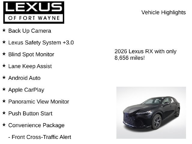 Used 2026 Lexus RX 350h w/ Convenience Package AWD/4WD image 8