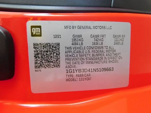 Used 2022 Chevrolet Corvette Stingray Preferred Conv w/ 2LT image 22