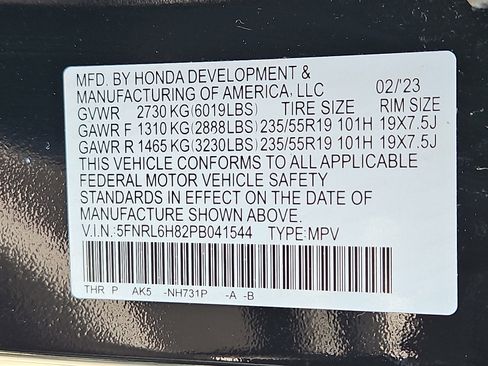 Certified 2023 Honda Odyssey Touring image 28