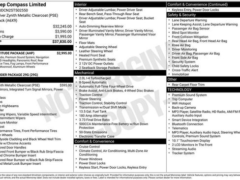 Certified 2025 Jeep Compass Limited w/ High Altitude Package AWD/4WD image 12