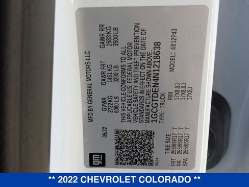 Used 2022 Chevrolet Colorado Z71 image 34