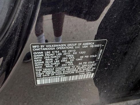 Used 2021 Volkswagen Atlas SE w/ Panoramic Sunroof Package FWD image 24