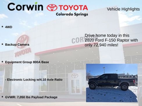 Used 2020 Ford F150 Raptor image 6