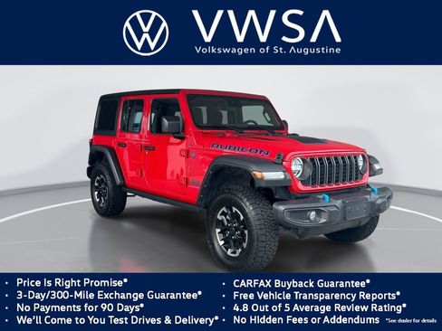 Used 2024 Jeep Wrangler Unlimited Rubicon 4xe AWD/4WD image 1