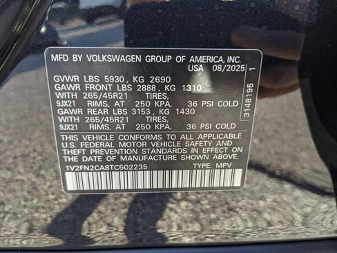 New 2026 Volkswagen Atlas SEL Premium R-Line AWD/4WD image 29