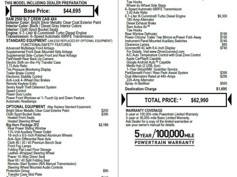 Used 2018 RAM 2500 Big Horn image 2