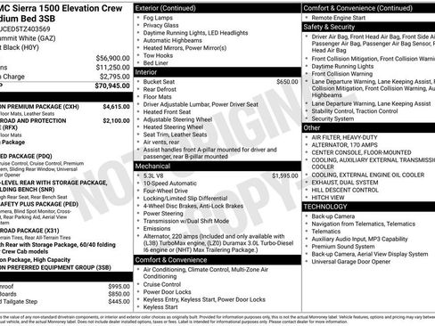 New 2026 GMC Sierra 1500 Elevation w/ Elevation Premium Package AWD/4WD image 43