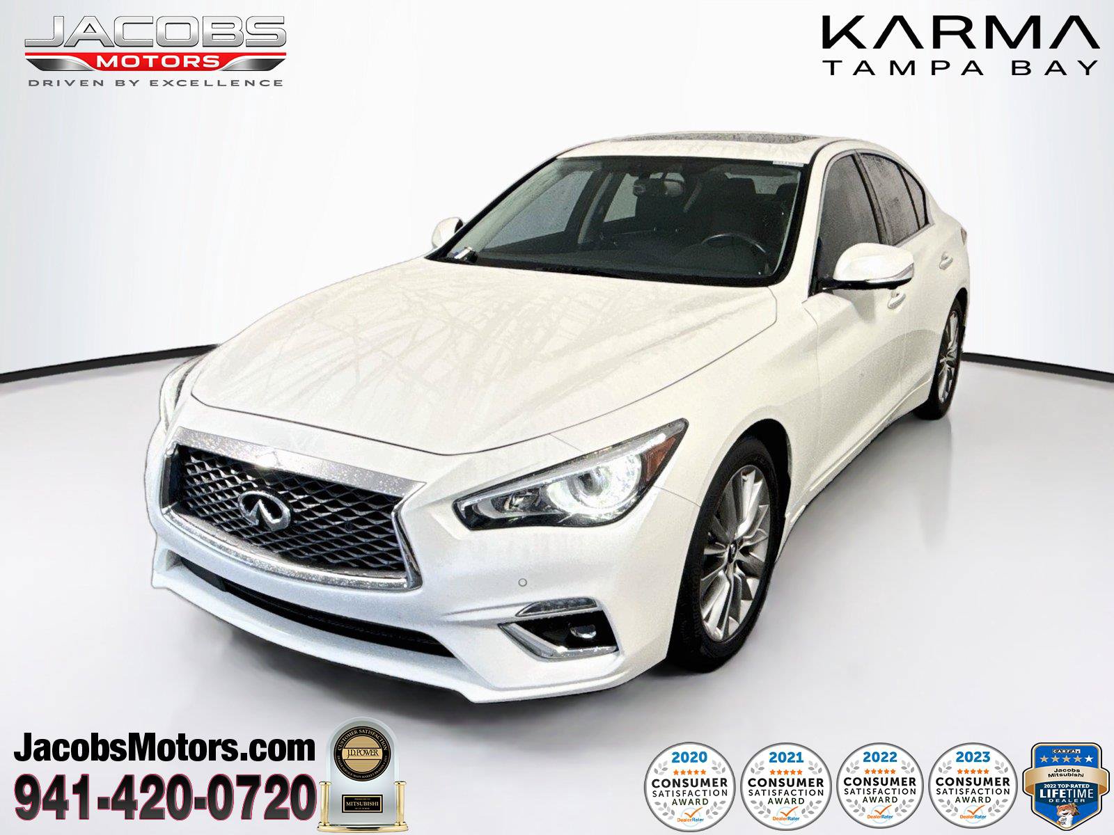 Used 2022 INFINITI Q50 Luxe w/ Cargo Package RWD image 1