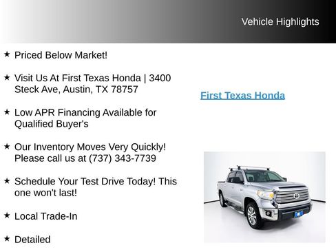 Used 2016 Toyota Tundra Limited AWD/4WD image 9