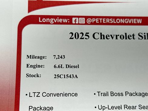 Used 2025 Chevrolet Silverado 2500 LTZ w/ Trail Boss Package AWD/4WD image 28