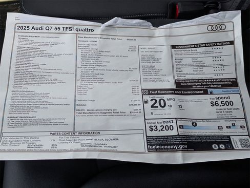 New 2025 Audi Q7 3.0T Premium Plus image 18