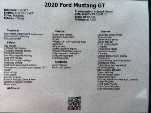Used 2020 Ford Mustang GT RWD image 48