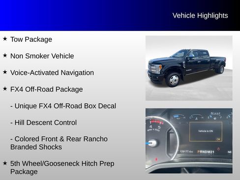 Used 2017 Ford F350 Platinum w/ Platinum Ultimate Package AWD/4WD image 8