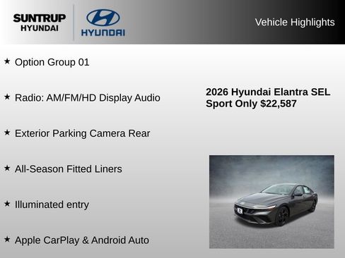 Used 2026 Hyundai Elantra Sport FWD image 8
