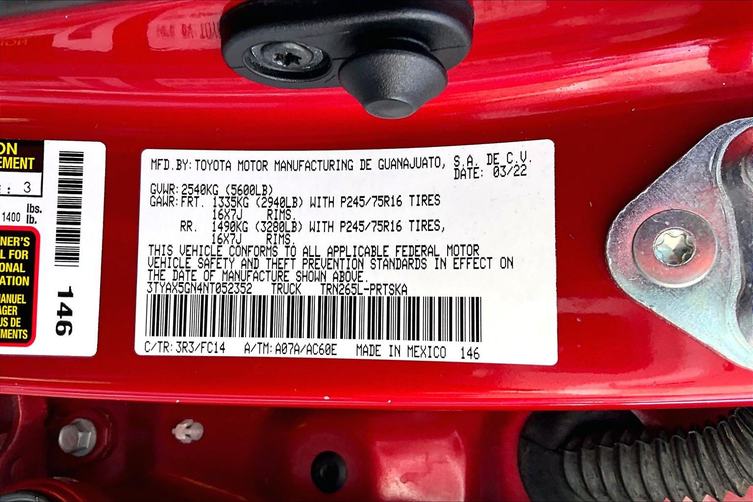 Used 2022 Toyota Tacoma SR5 w/ SR5 Appearance Package (SM) RWD image 31