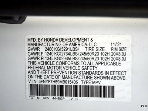 Certified 2021 Honda Passport EX-L image 15