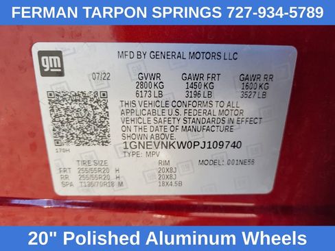 Certified 2023 Chevrolet Traverse High Country w/ LPO, Floor Liner Package image 25