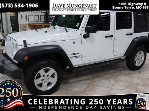 Used 2017 Jeep Wrangler Unlimited Sport w/ Quick Order Package 24S AWD/4WD image 1