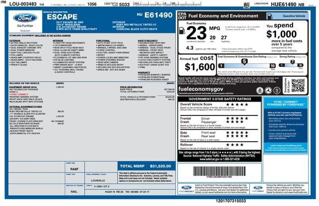 Used 2017 Ford Escape SE w/ Equipment Group 201A AWD/4WD image 20