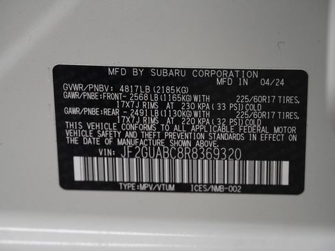 Used 2024 Subaru Crosstrek 2.0i AWD/4WD image 41