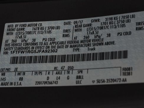 Used 2018 Ford F150 Raptor w/ Equipment Group 802A Luxury AWD/4WD image 39