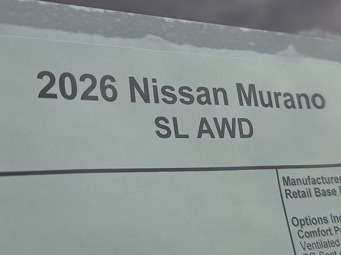 New 2026 Nissan Murano SL w/ Comfort Package AWD/4WD image 7