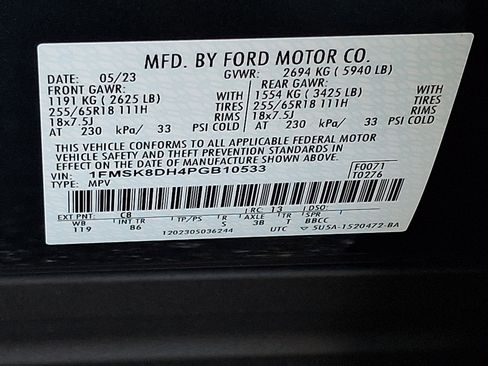 Certified 2023 Ford Explorer XLT AWD/4WD image 28