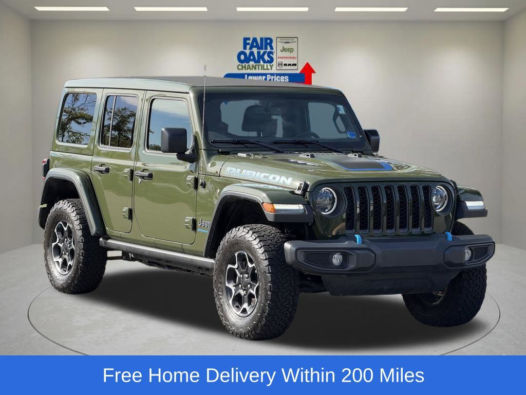 Certified 2023 Jeep Wrangler Unlimited Rubicon 4xe w/ Cold Weather Group AWD/4WD image 1