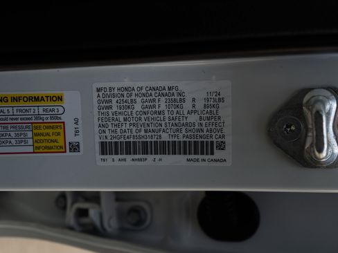 Certified 2025 Honda Civic Sport Touring image 46