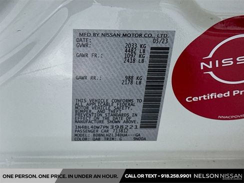 Certified 2023 Nissan Altima 2.5 SV AWD/4WD image 29