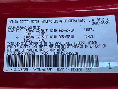 Certified 2024 Toyota Tacoma TRD Sport w/ TRD Sport Premium Package image 24