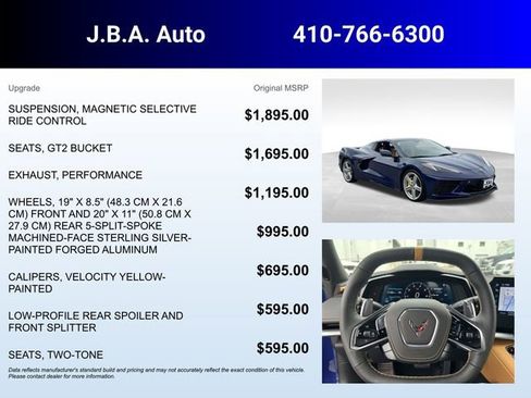 Certified 2025 Chevrolet Corvette Stingray Preferred Conv w/ 2LT image 5