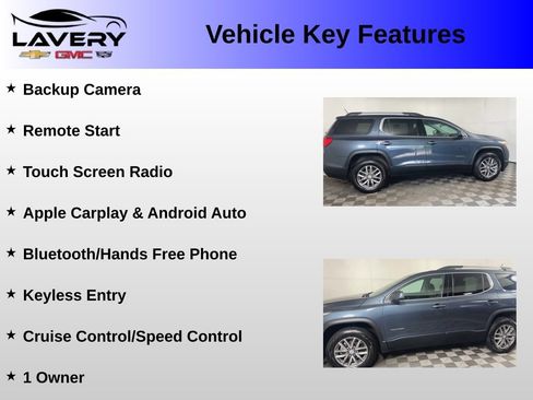 Used 2019 GMC Acadia SLE w/ Driver Alert Package I FWD image 2