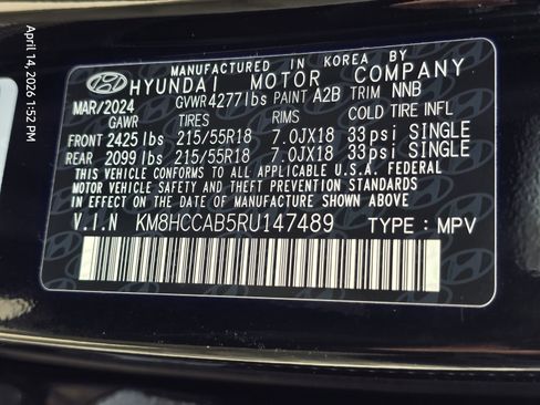 Certified 2024 Hyundai Kona SEL w/ Convenience Package AWD/4WD image 30