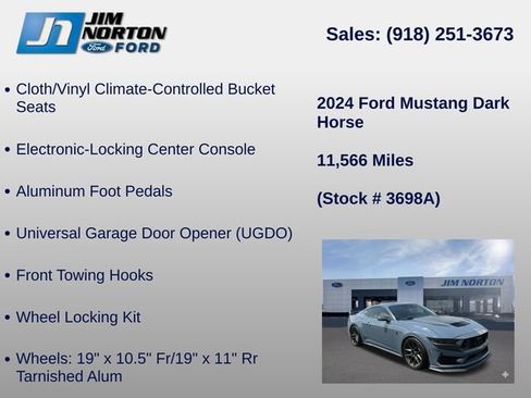 Used 2024 Ford Mustang Dark Horse w/ Dark Horse Handlin Package RWD image 37