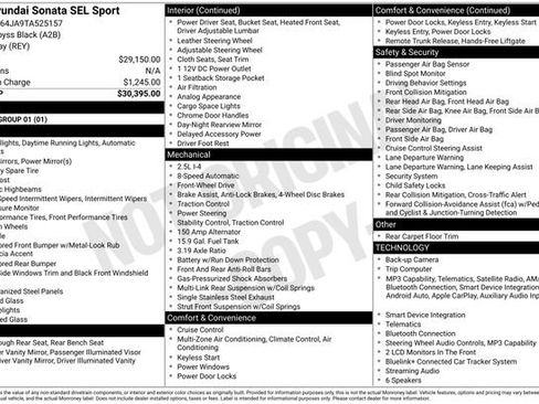 Certified 2026 Hyundai Sonata SEL FWD image 10