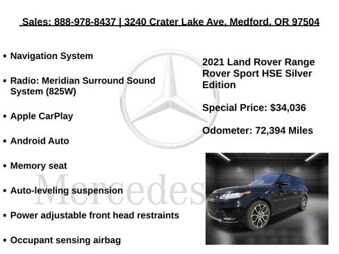 Used 2021 Land Rover Range Rover Sport HSE Silver Edition image 5