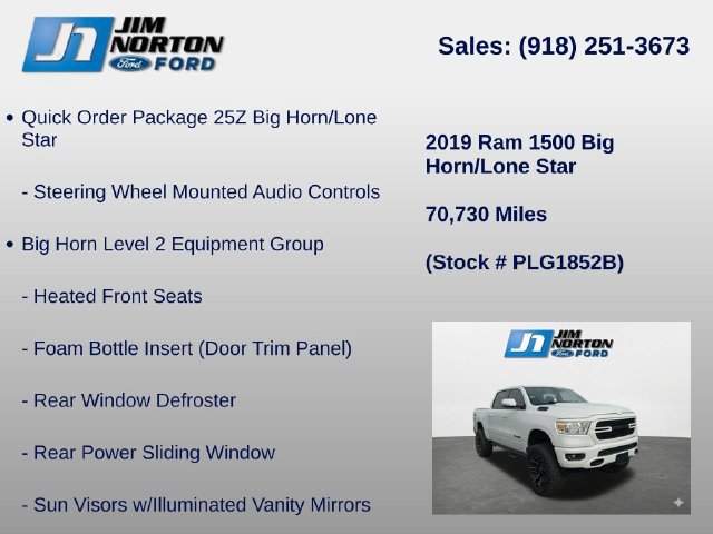 Used 2019 RAM 1500 Big Horn AWD/4WD image 8