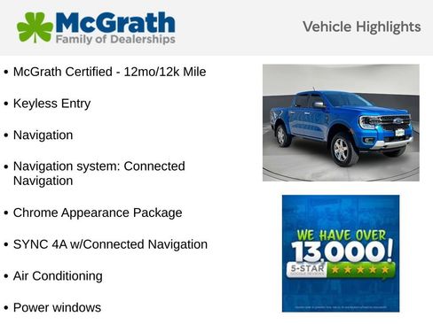 Used 2024 Ford Ranger XLT w/ Technology Package AWD/4WD image 6