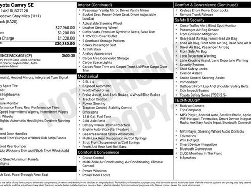 Used 2024 Toyota Camry SE w/ Convenience Package image 27