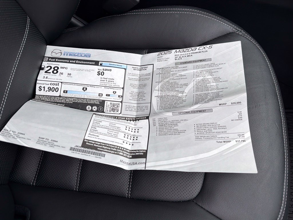 Used 2025 MAZDA CX-5 AWD 2.5 S w/ Premium Plus Pkg image 31