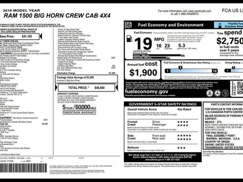 Used 2018 RAM 1500 Big Horn image 3