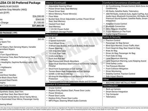 Used 2020 MAZDA CX-30 FWD w/ Preferred Package image 15