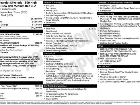 Used 2022 Chevrolet Silverado 1500 High Country w/ Technology Package image 10